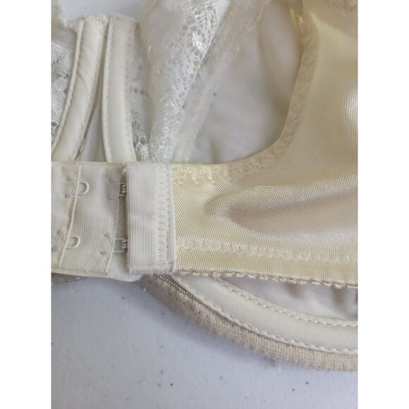 Vtg Velmont Woolite Ivory Lace Full Figure Adjustable Underwire Bra Size 38D - Picture 7 of 8